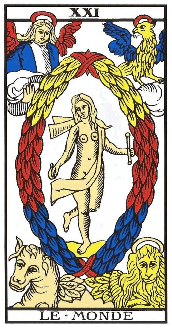 the world tarot card