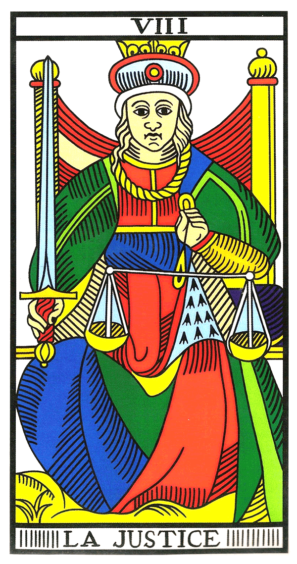 the justice tarot card