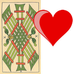 10 tarot wands love