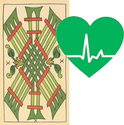 10 tarot wands health