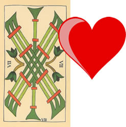 7 tarot wands love