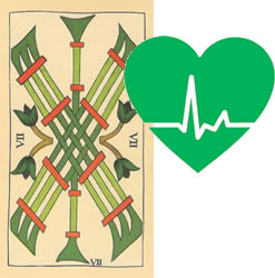 7 tarot wands health