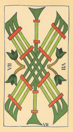 7 tarot wands