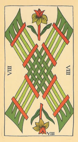 8 tarot wands