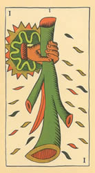 ace tarot wands reversed