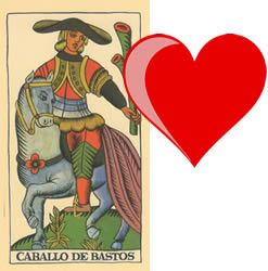 horse tarot wands love