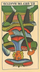 king tarot wands reversed