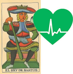 king tarot wands health