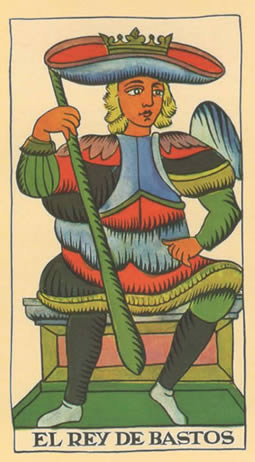 king tarot wands