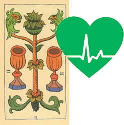 2 tarot cups health