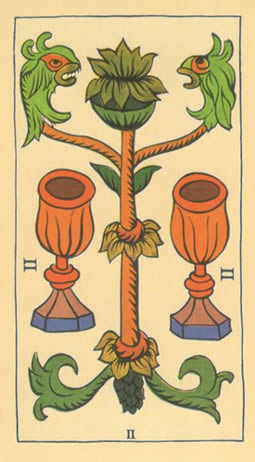 2 tarot cups