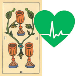 3 tarot cups health