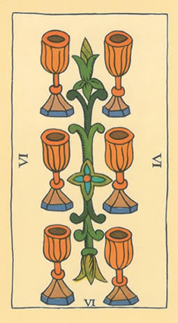 6 tarot cups