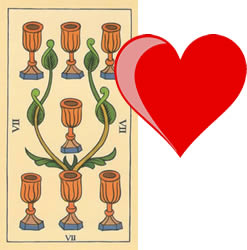 7 tarot cups love