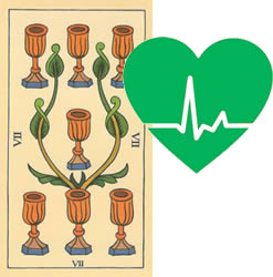 7 tarot cups health