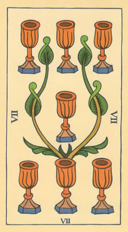 7 tarot cups