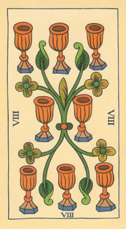 8 tarot cups