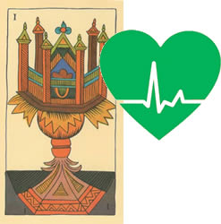 ace tarot cups health