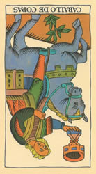 horse tarot cups reversed