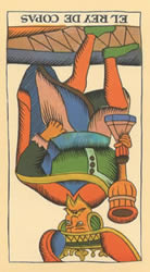 king tarot cups reversed