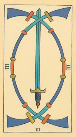3 tarot swords