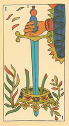 as de espadas tarot