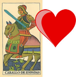 caballo de espadas tarot
