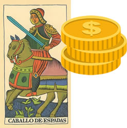 caballo de espadas tarot