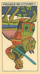 caballo de espadas tarot