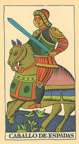 caballo de espadas tarot