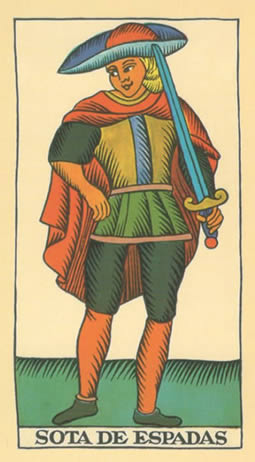 sota de espadas tarot
