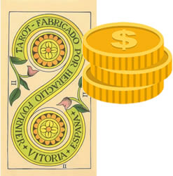 2 Tarot Coins money