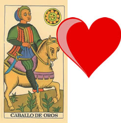 Horse Tarot Coins love