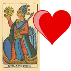 reina de oros tarot