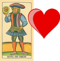 Jack Tarot Coins love
