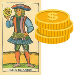 Jack Tarot Coins money