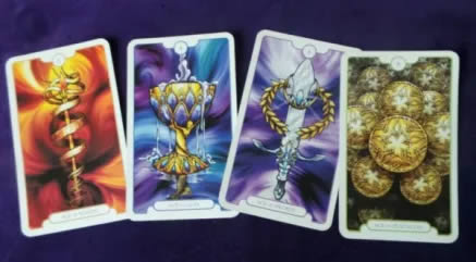 Lectura del tarot los 4 elementos